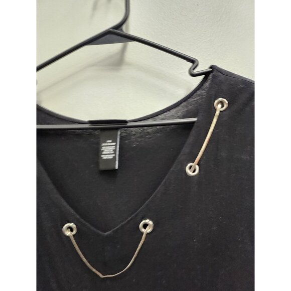 AnyWear by Catherines Womens Tank Top Sz 2X Black Chain Neck Minimalist Capsule - Picture 3 of 8
